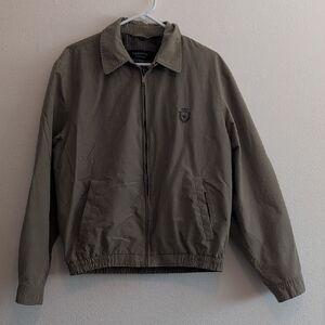 2/$20 Claiborne Men's Olive Green Khaki Jacket Grandpa